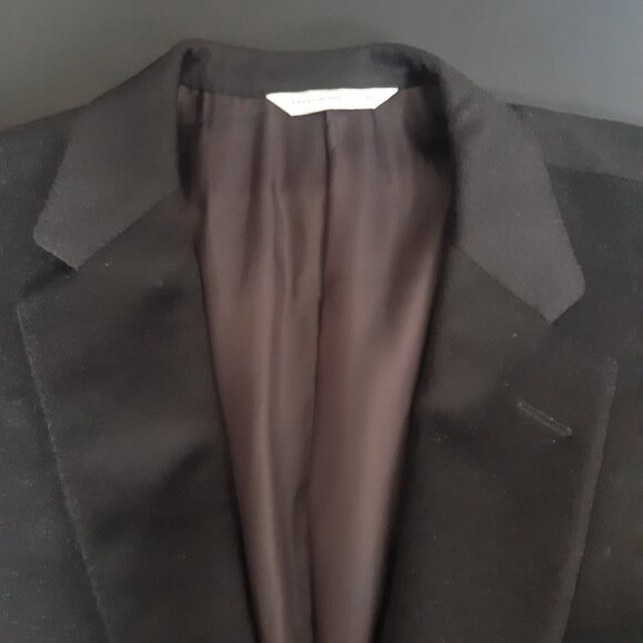Samuelsohn SZ 46L Columbo 100% Cashmere Black Men's Gable Blazer Jacket - Picture 4 of 14